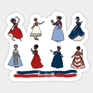 Juneteenth Ladies Sticker